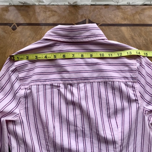 NFS- Mossimo Pink Striped Oxford Shirt 💘 Medium - Picture 7 of 8